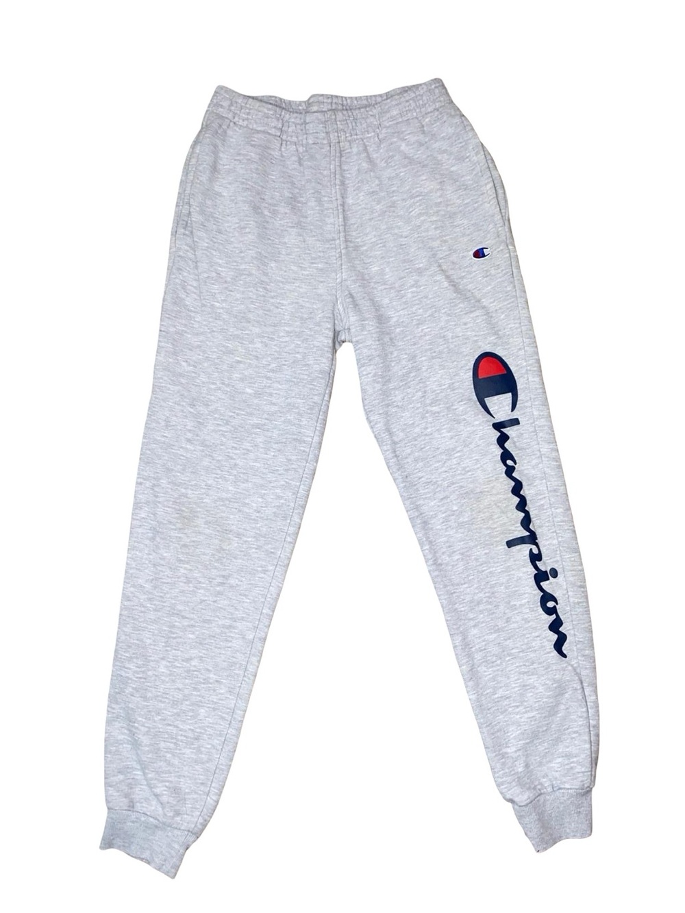 Champion Youth Boys Size Large L (14-16) Gray Fleece Joggers Sweatpants
